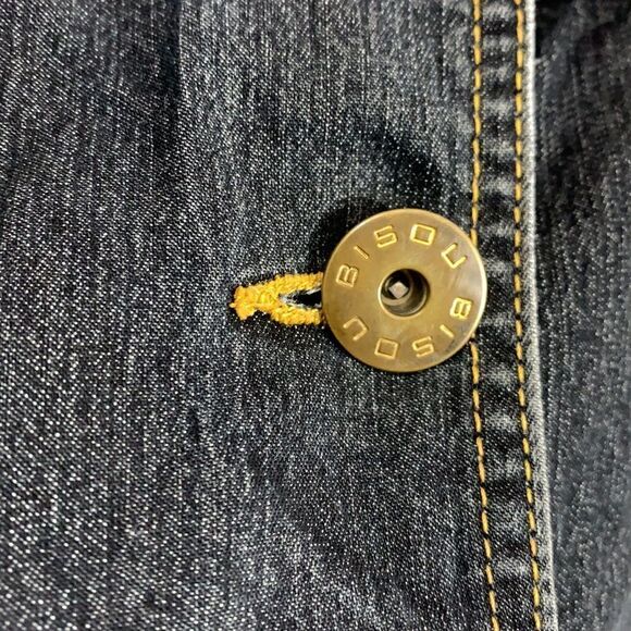 Bisou Bisou jean denim dress size medium button up (pc1) - Picture 5 of 9